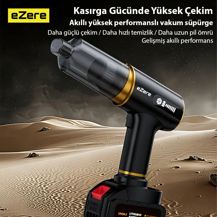 EzereEZERE ST-6609C 20000pa Güçlü Dijital Göstergeli Vakumlu