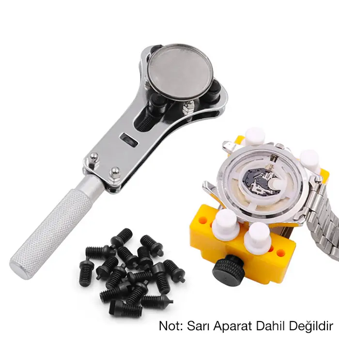 Ally 34mm Çok Amaçli Arka Kapak Açacagi Saat Tamir Seti 18 Parça
