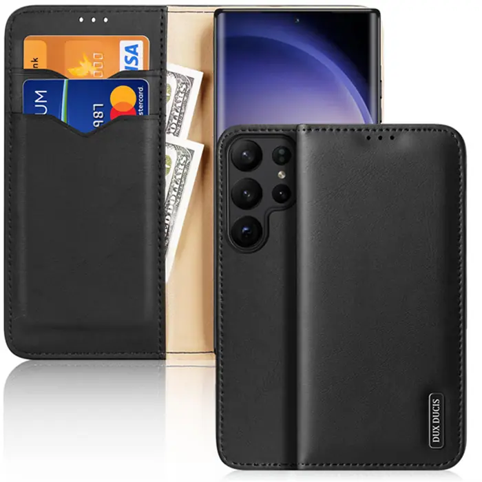 Dux Ducis SM Galaxy S23 Ultra Kilif Miknatisli Cüzdanli Deri Kilif