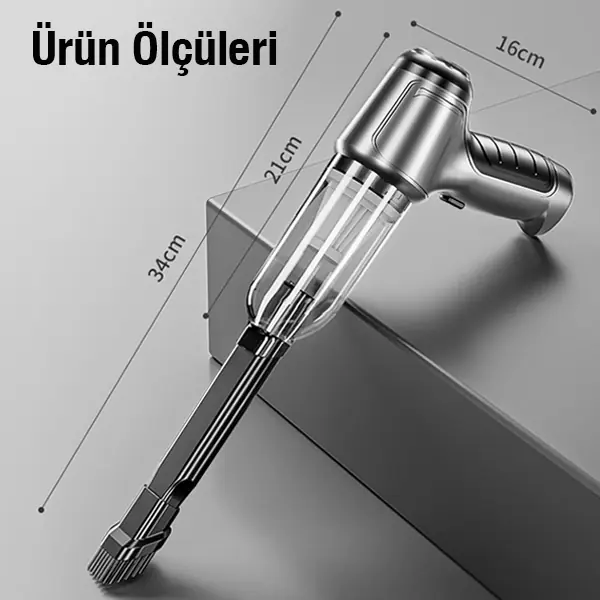 ALLY ST-6645 Pro 95000Pa Portatif Ev ve Araç Sarjli El Süpürgesi