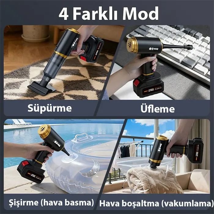 EzereEZERE ST-6609C 20000pa Güçlü Dijital Göstergeli Vakumlu