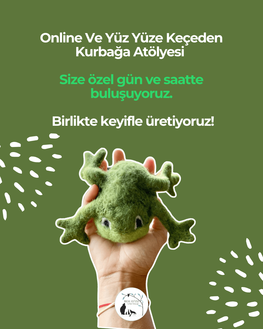 Keçeden Kurbağa Yapım Atölyesi (Özel Ders) image