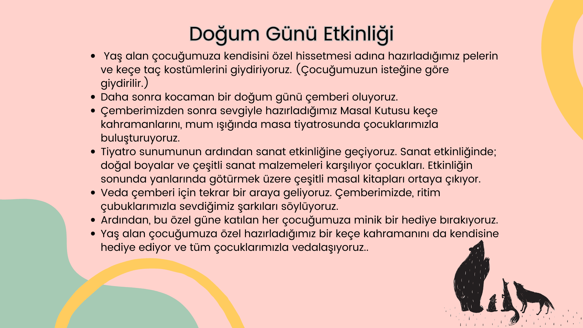 Masal Kutusu Doğum Günü Etkinliği