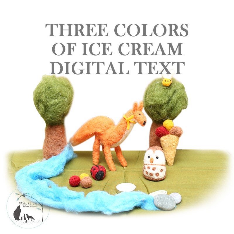 Üç Top Dondurma Masalı Dijital Metin image