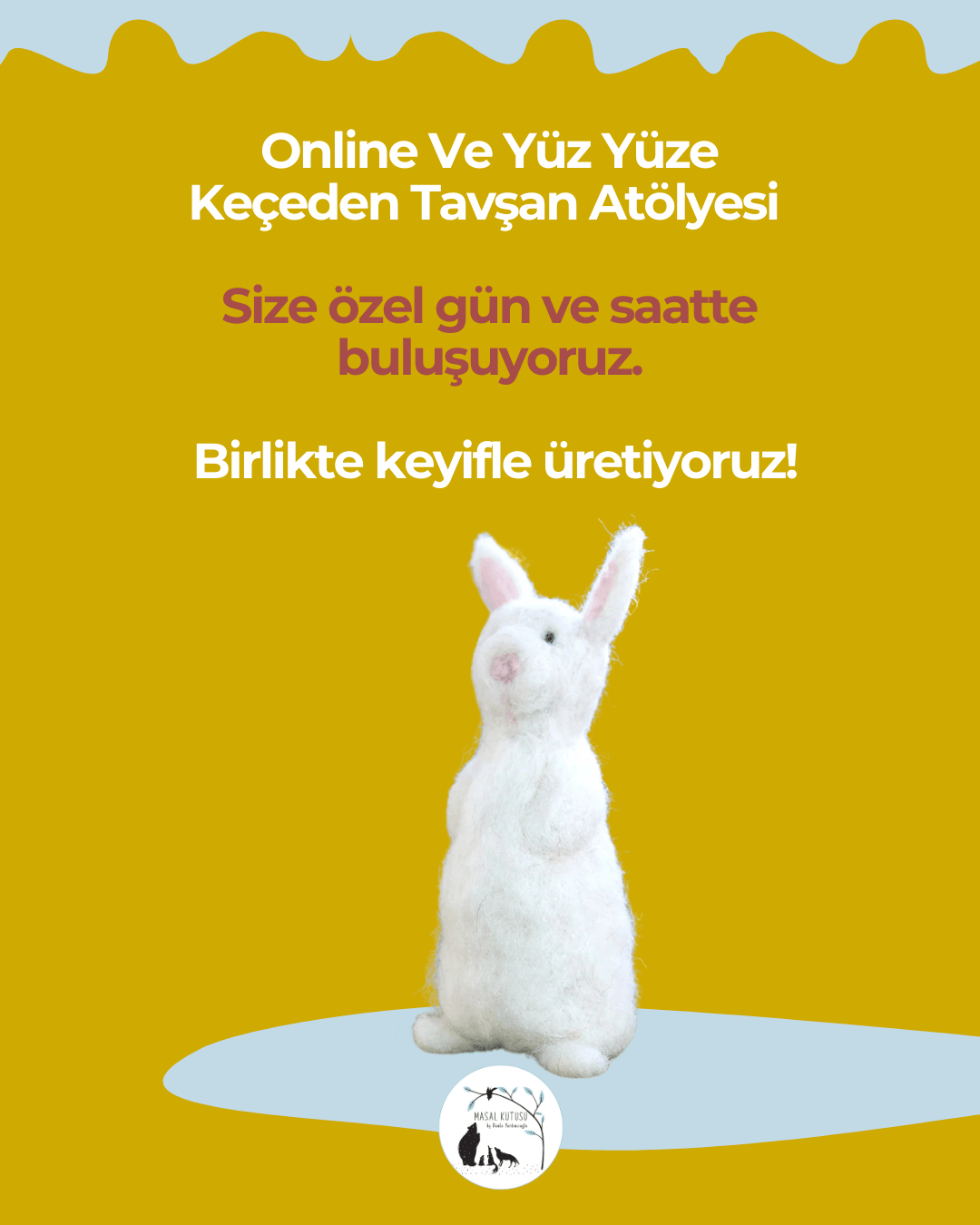 Keçeden Tavşan Yapım Atölyesi (Özel Ders) image