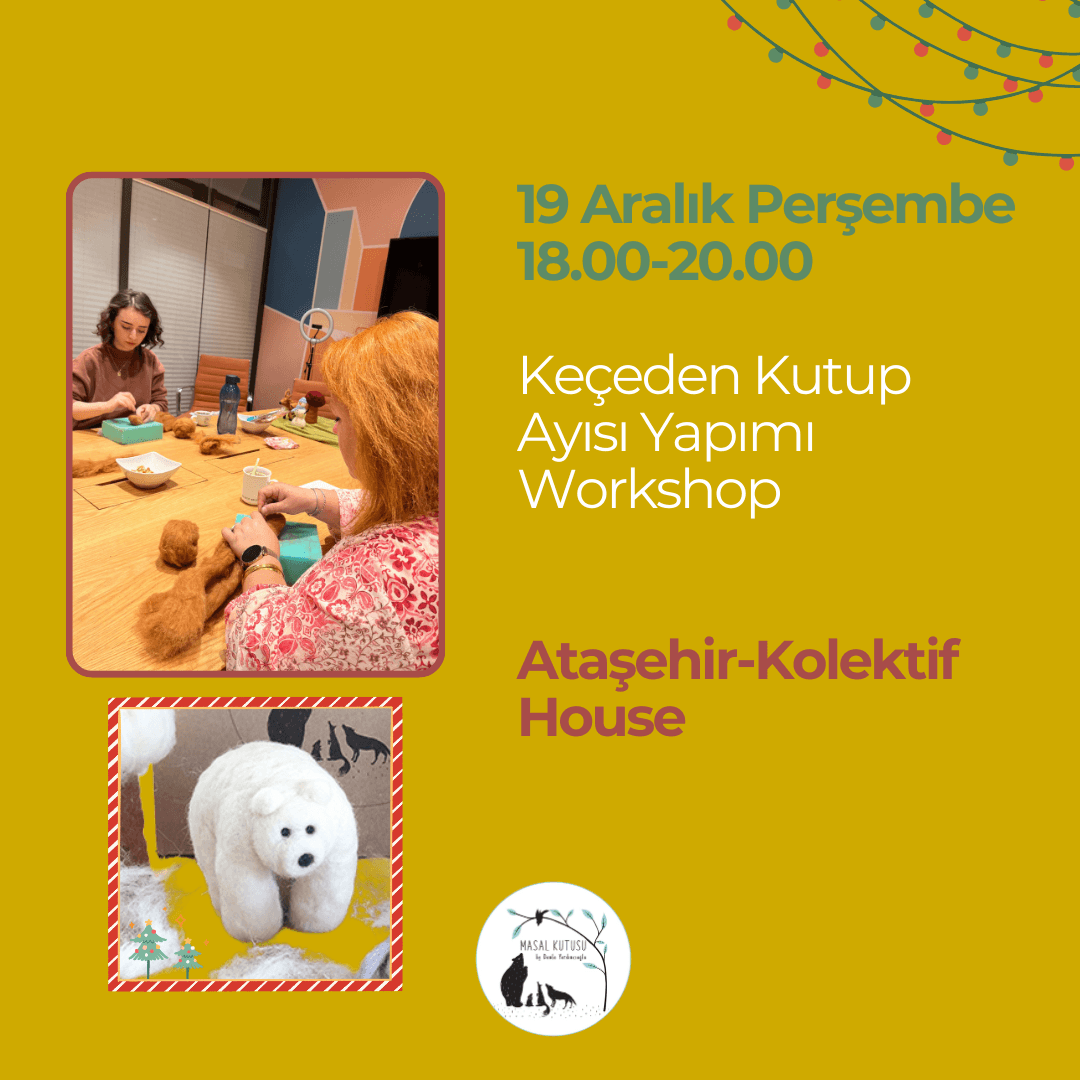 Keçeden Kutup Ayısı Yapımı 19 Aralık Perşembe 18.00 image