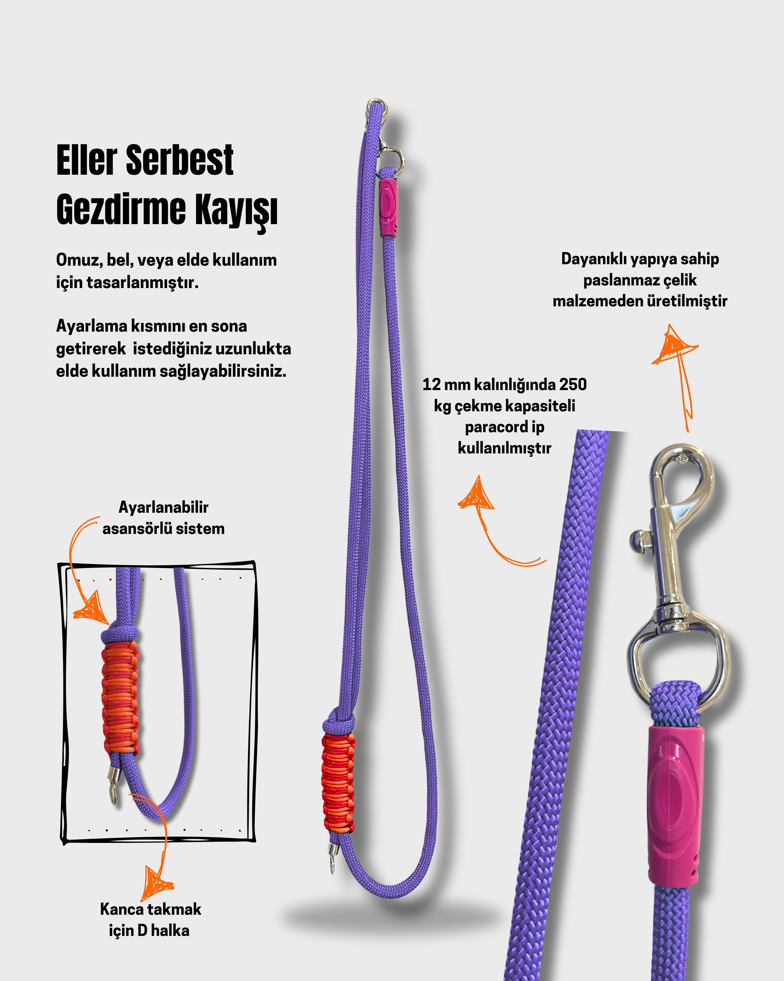Juno Eller Serbest Gezdirme Kayışı