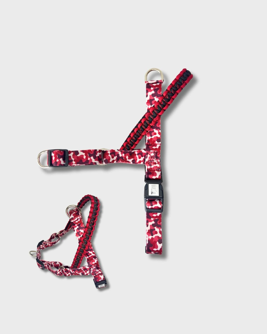 Bordie Önden & Sırttan Çekmeli Göğüs Tasması - Siyah