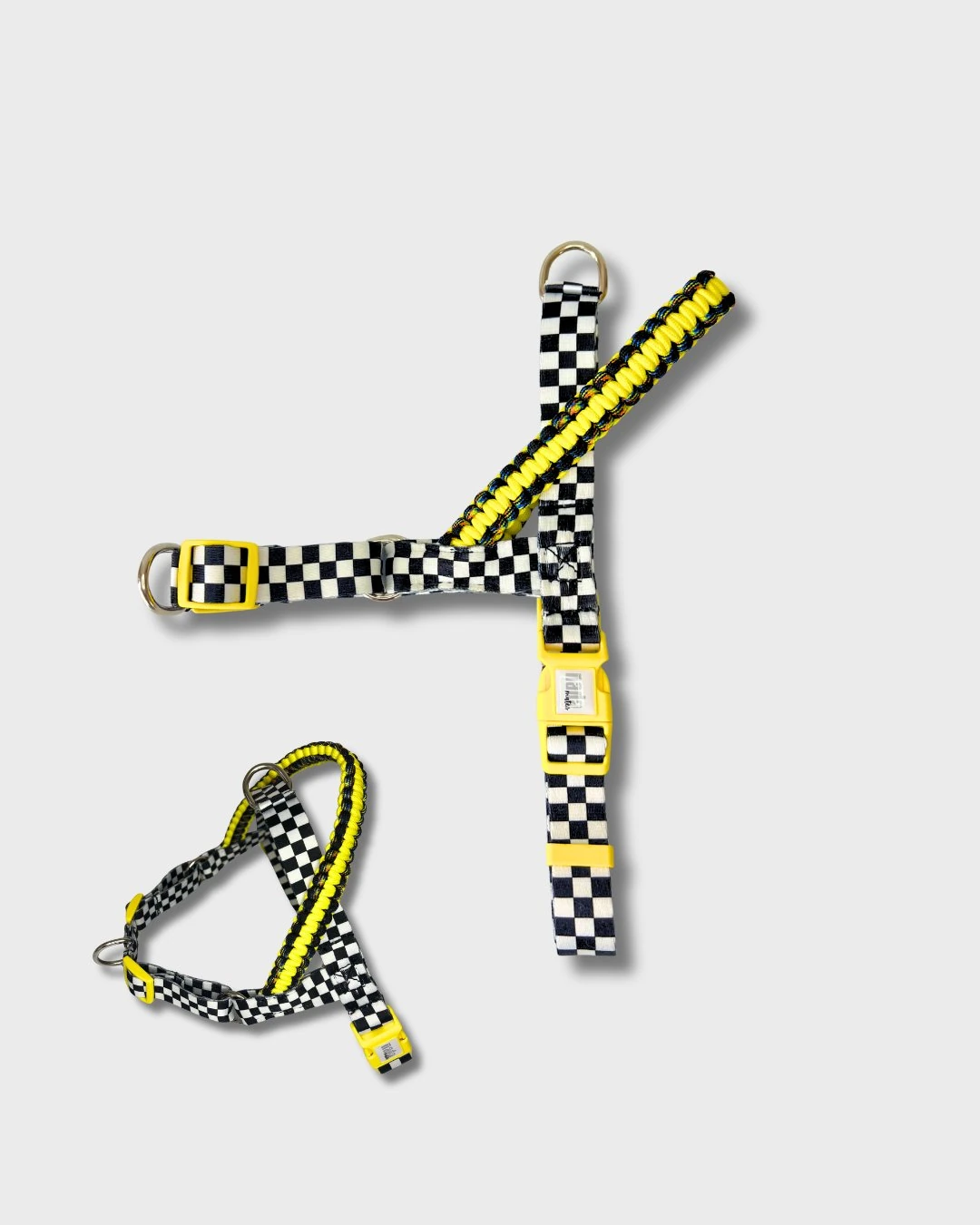 Dama Önden & Sırttan Çekmeli Göğüs Tasması - Sarı