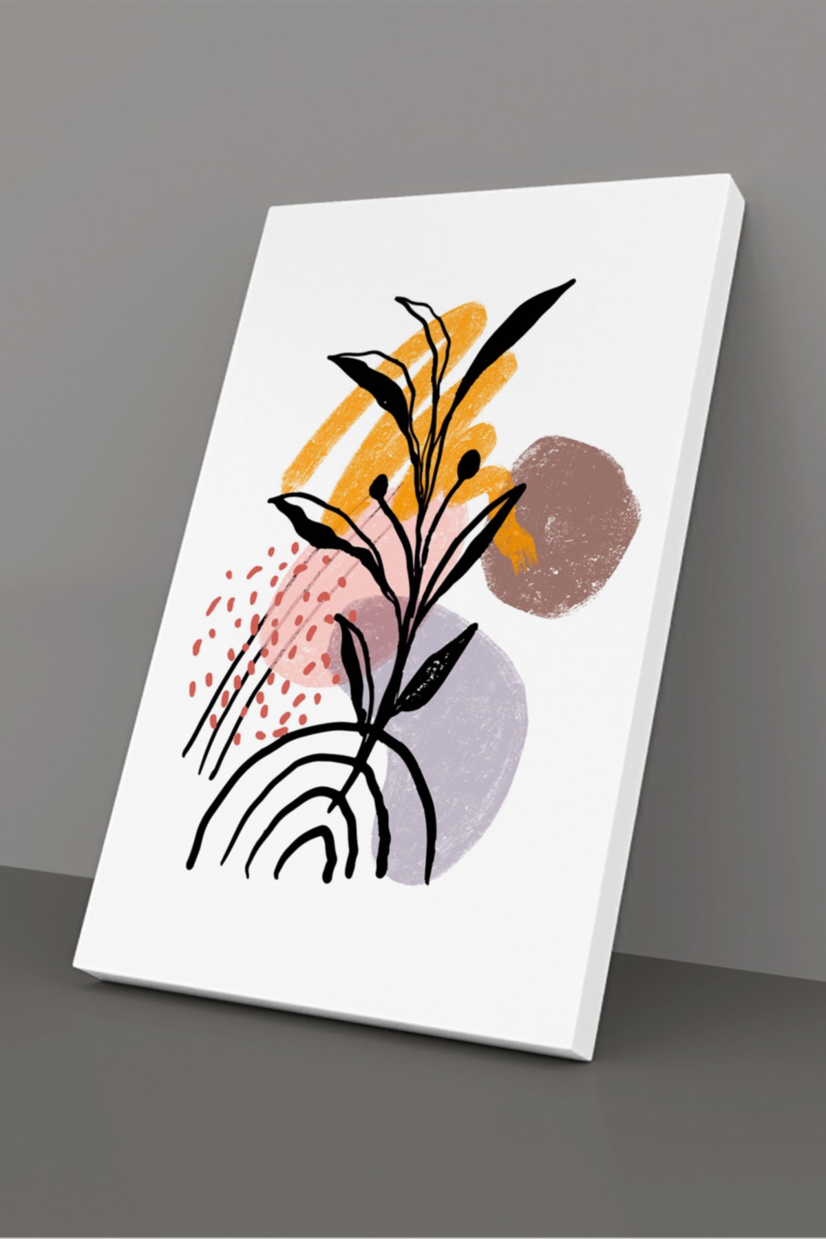 Soyut Modern Minimal Kanvas Tablosu 3'lü Canvas Tablo Seti Ev, Oturma Odası Yatak Odası