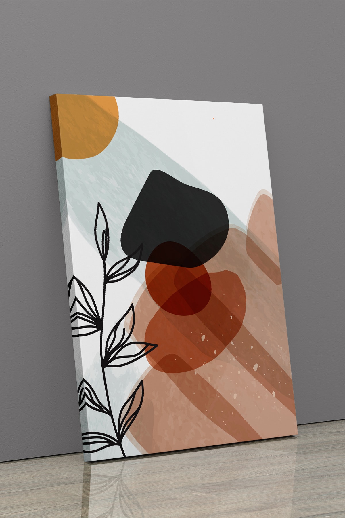 Soyut Modern Minimal Kanvas Tablosu 3'lü Canvas Tablo Seti Ev, Oturma Odası Yatak Odası