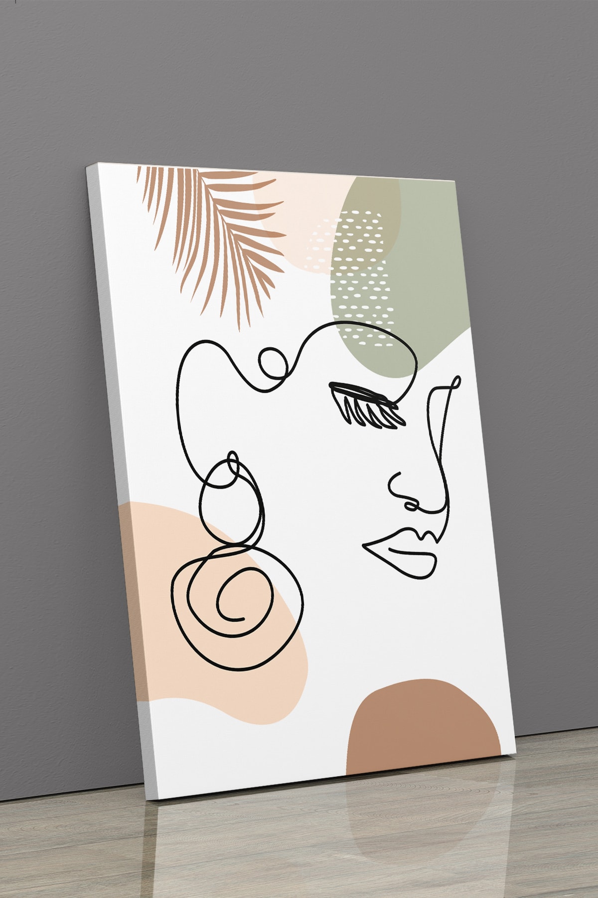 Soyut Modern Minimal Kanvas Tablosu 3'lü Canvas Tablo Seti Ev, Oturma Odası Yatak Odası