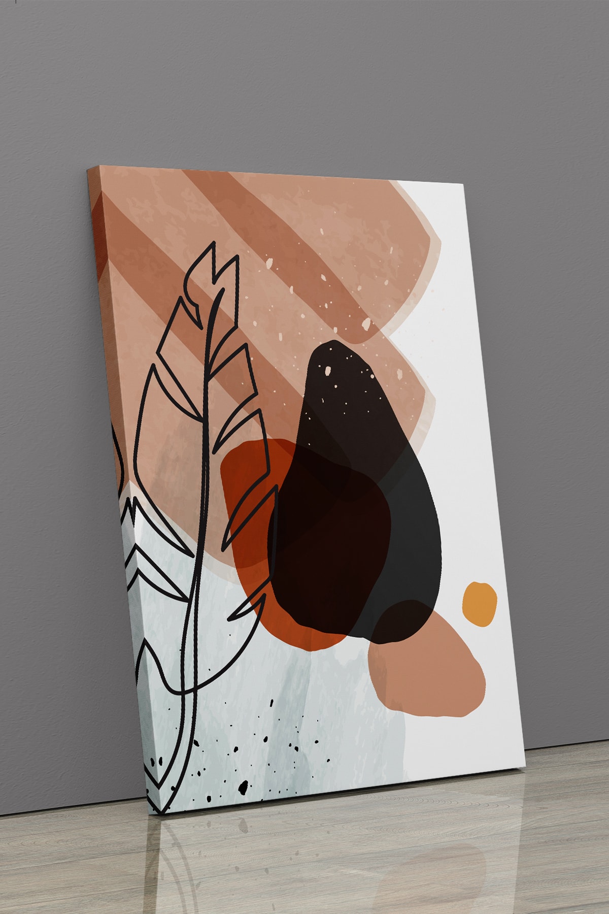 Soyut Modern Minimal Kanvas Tablosu 3'lü Canvas Tablo Seti Ev, Oturma Odası Yatak Odası