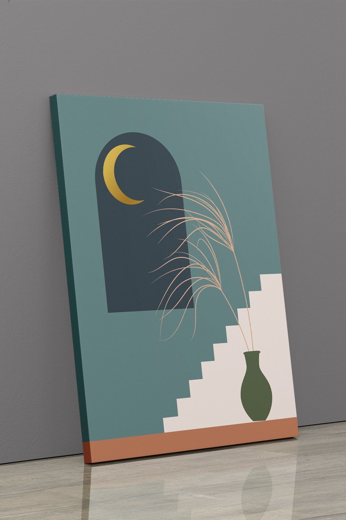 Soyut Modern Minimal Kanvas Tablosu 3'lü Canvas Tablo Seti Ev, Oturma Odası Yatak Odası