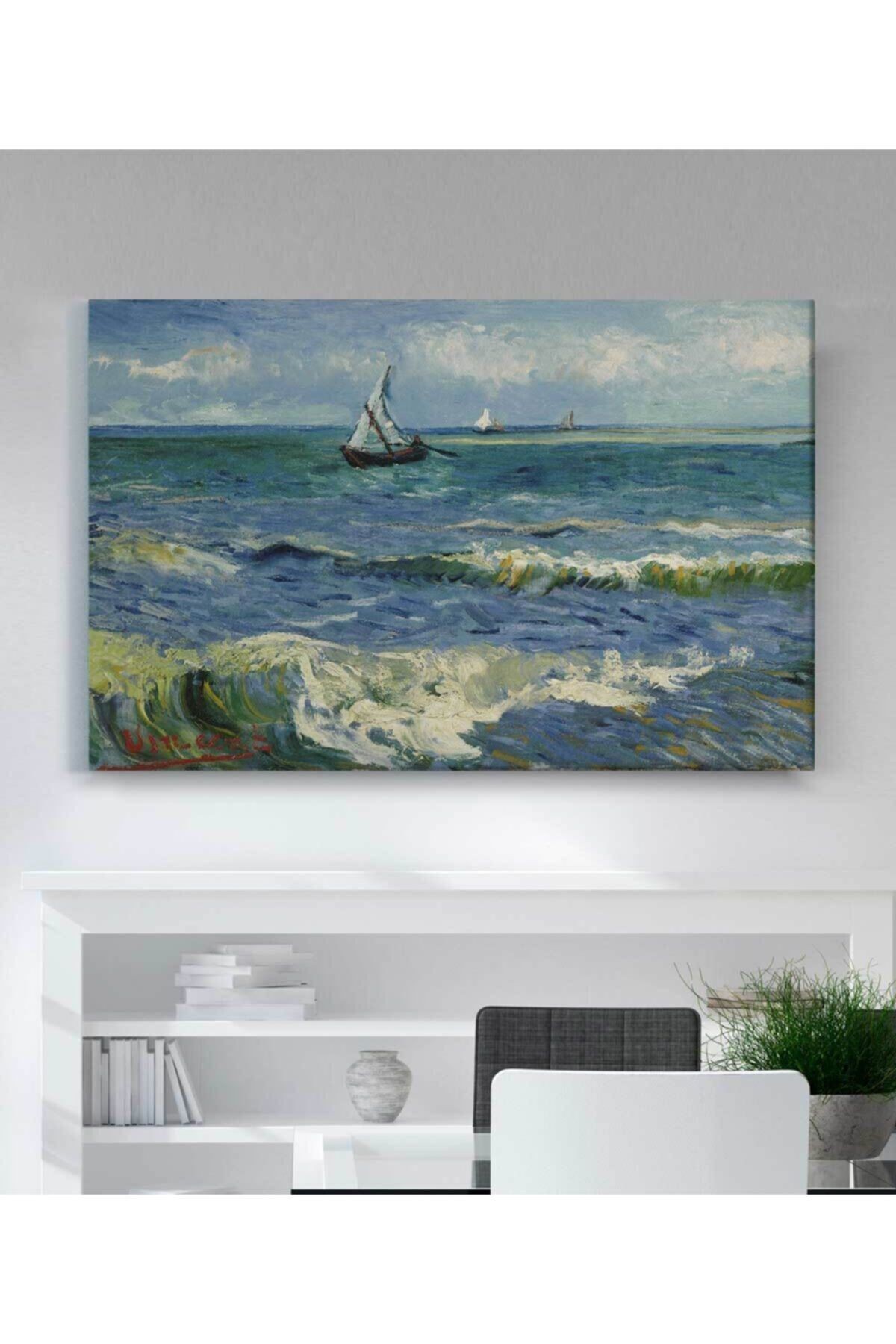 Vincent Van Gogh Deniz Manzarası Kanvas Tablo