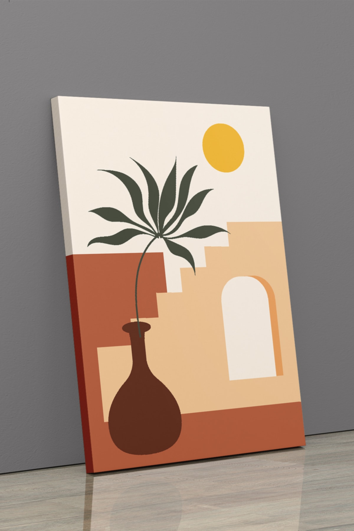 Soyut Modern Minimal Kanvas Tablosu 3'lü Canvas Tablo Seti Ev, Oturma Odası Yatak Odası