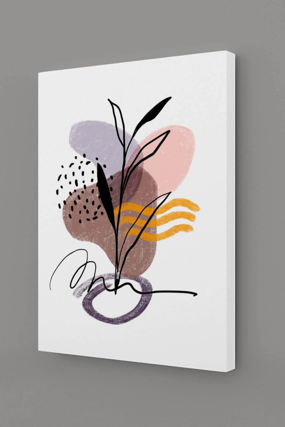 Soyut Modern Minimal Kanvas Tablosu 3'lü Canvas Tablo Seti Ev, Oturma Odası Yatak Odası