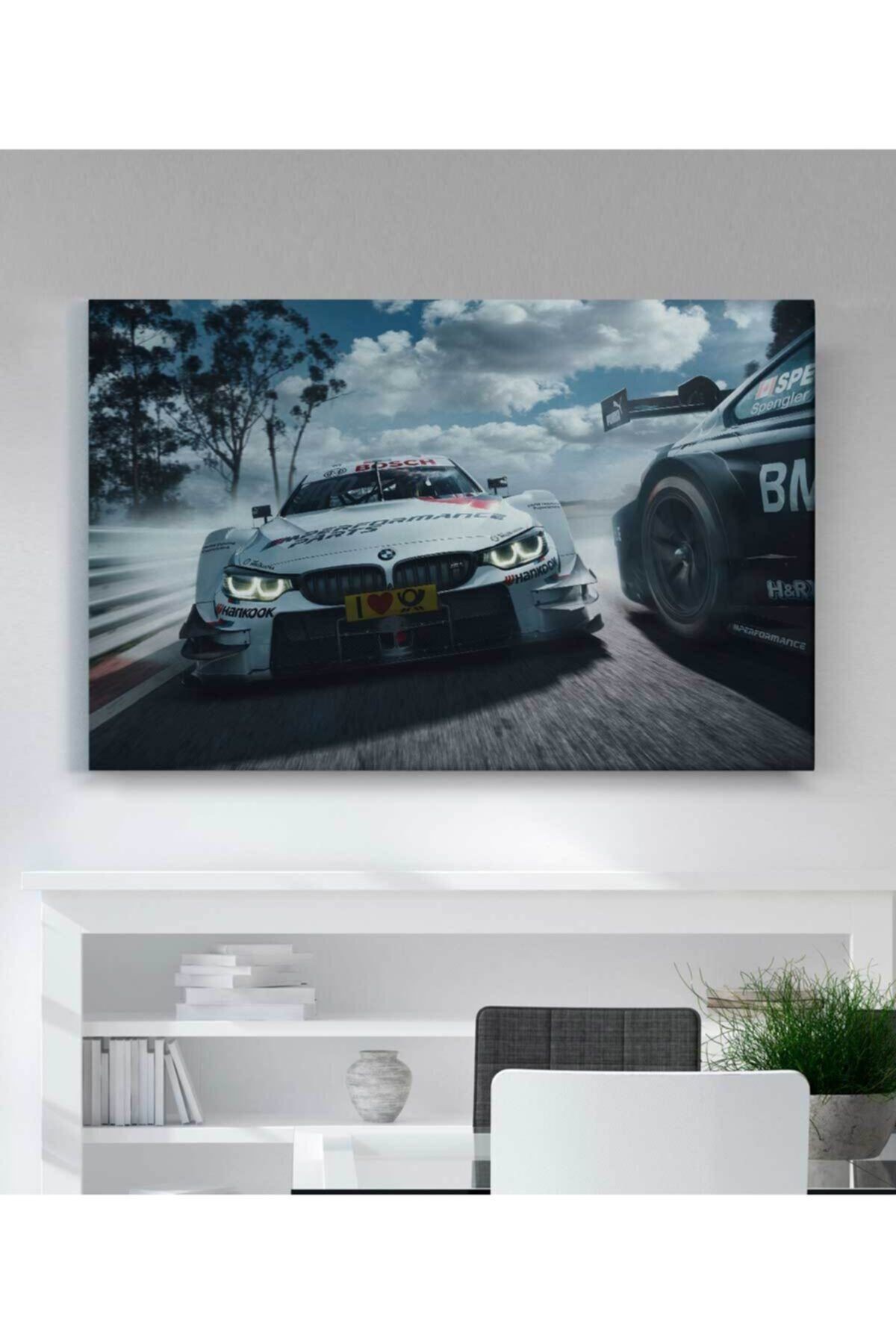 Bmw Araba Kanvas Tablo Oturma Odası Ev Ofis Çalışma Dekor