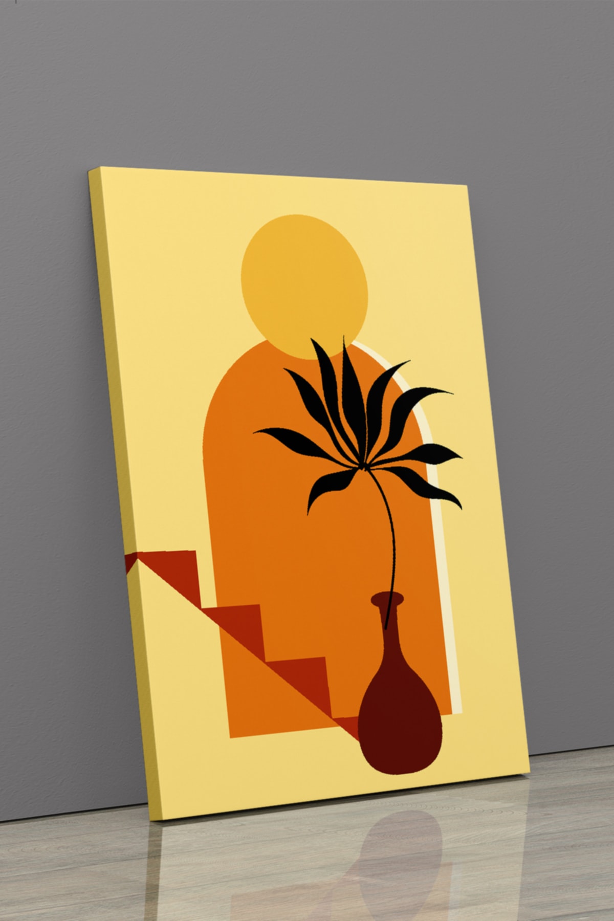 Soyut Modern Minimal Kanvas Tablosu 3'lü Canvas Tablo Seti Ev, Oturma Odası Yatak Odası