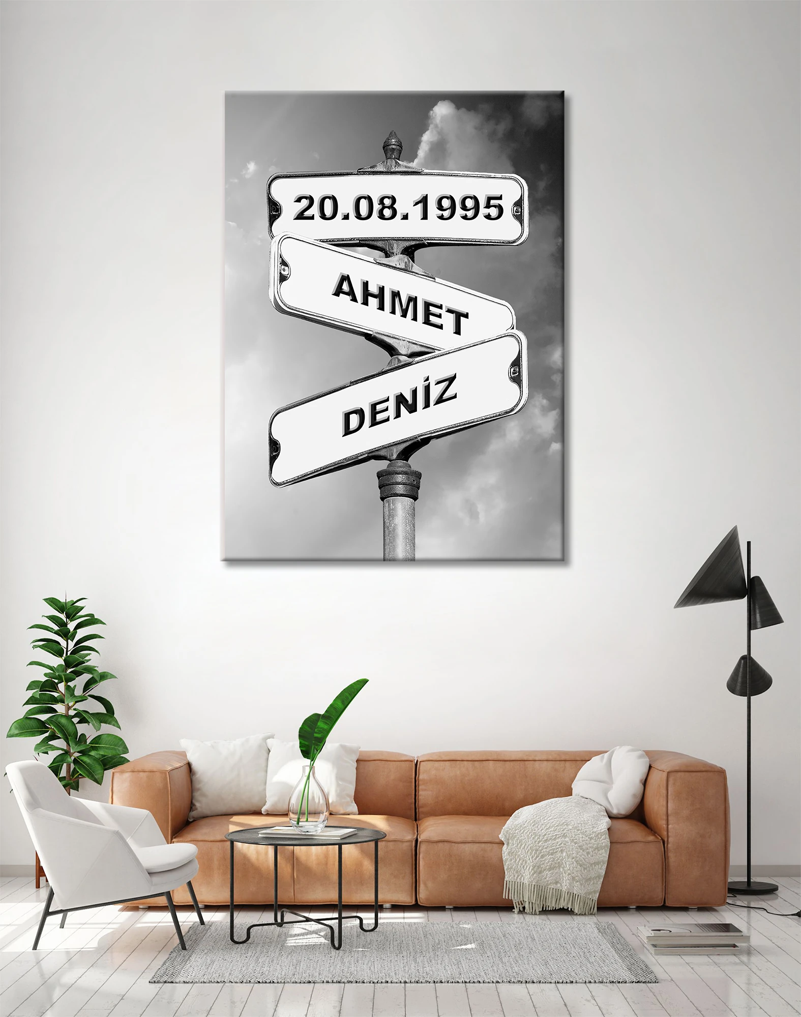 Yön Göstergeli Pano tasarımlı İsimli Tablo