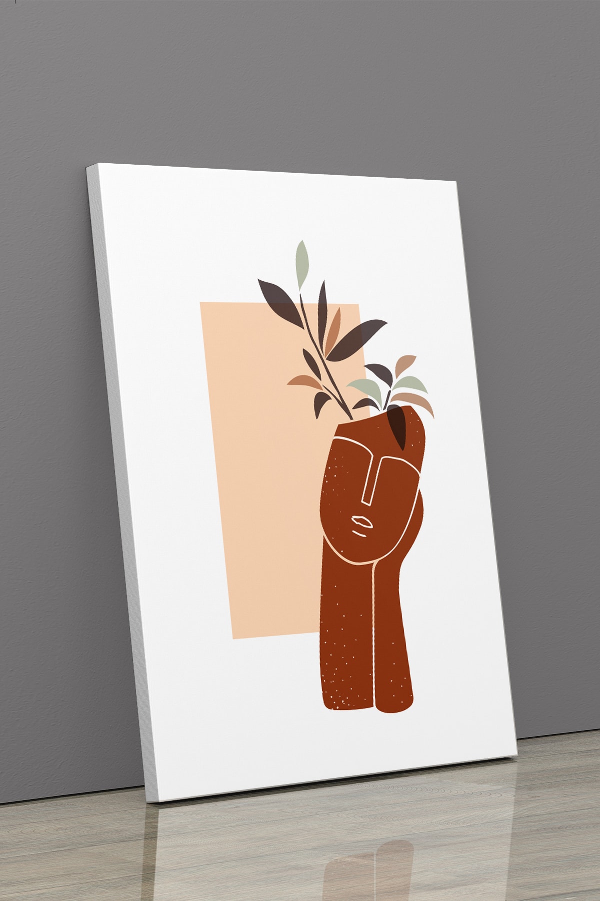 Soyut Modern Minimal Kanvas Tablosu 3'lü Canvas Tablo Seti Ev, Oturma Odası Yatak Odası