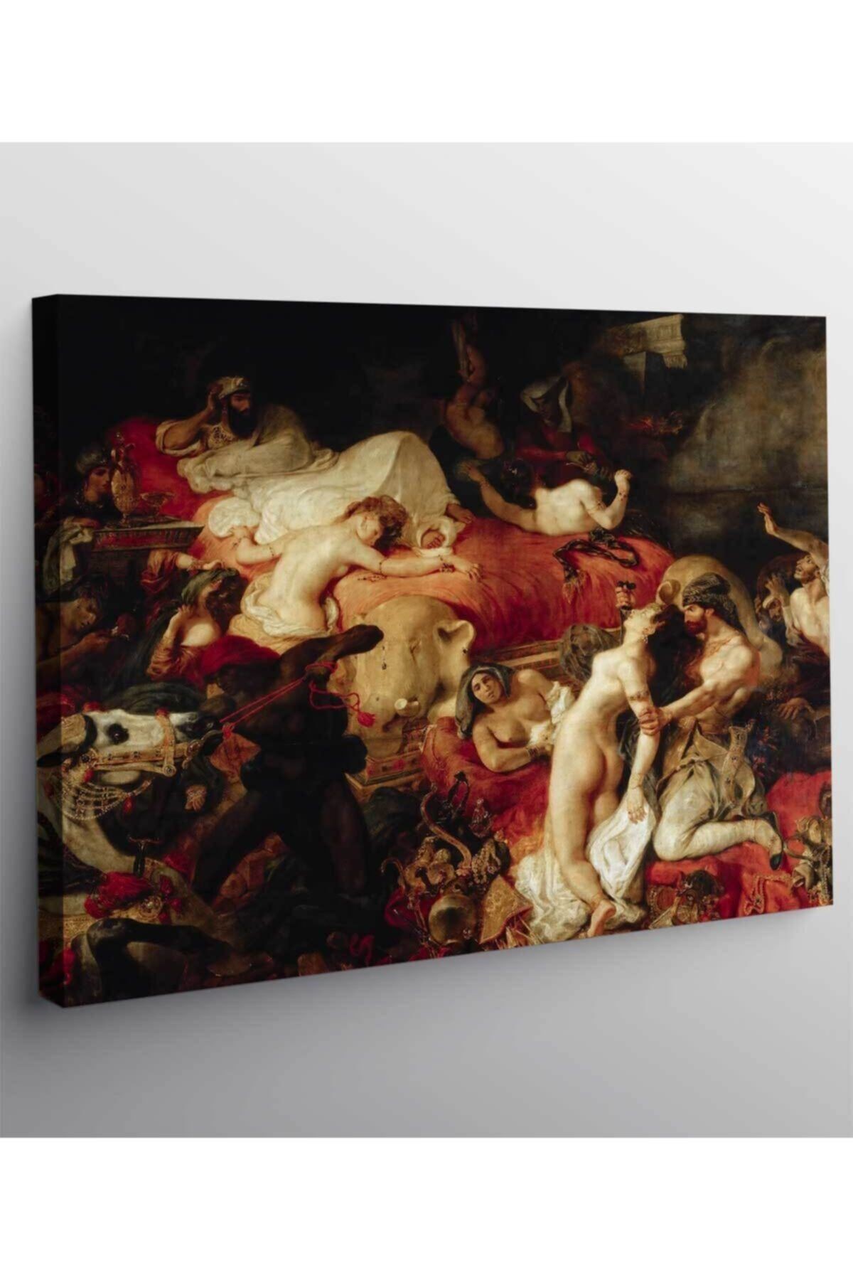 Eugene Delacroix Sardanapalus'un Ölümü Kanvas Tablo