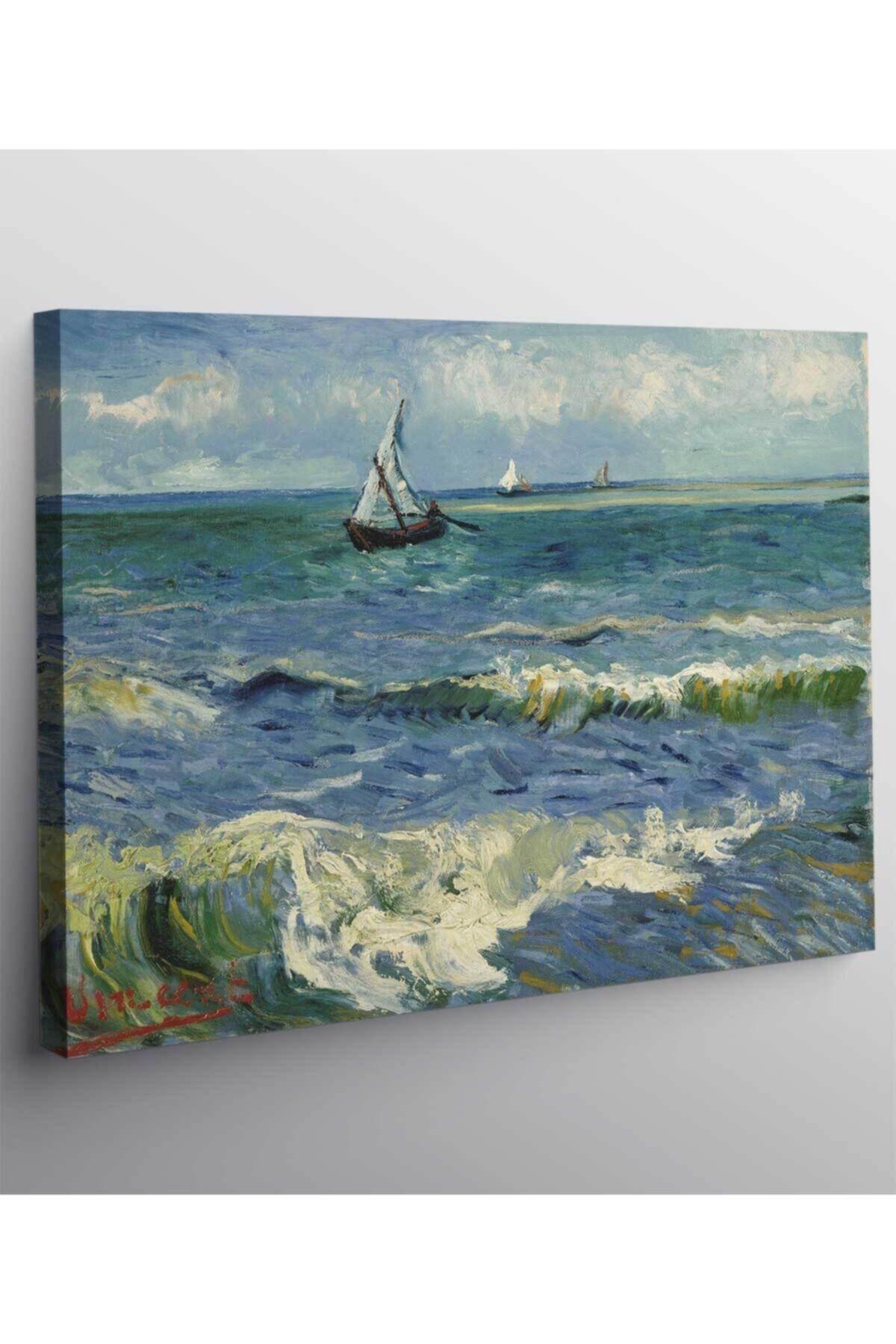 Vincent Van Gogh Deniz Manzarası Kanvas Tablo