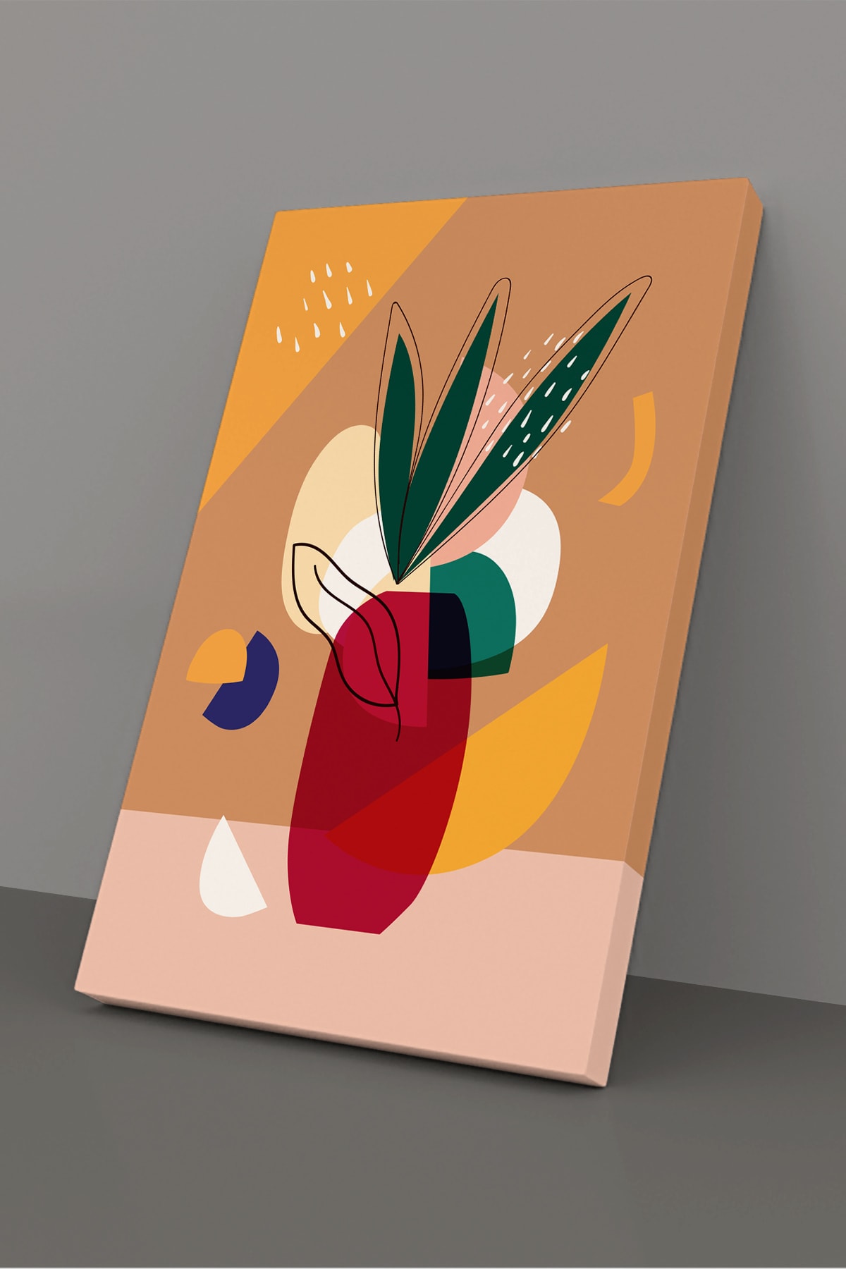 Soyut Modern Minimal Kanvas Tablosu 3'lü Canvas Tablo Seti Ev, Oturma Odası Yatak Odası