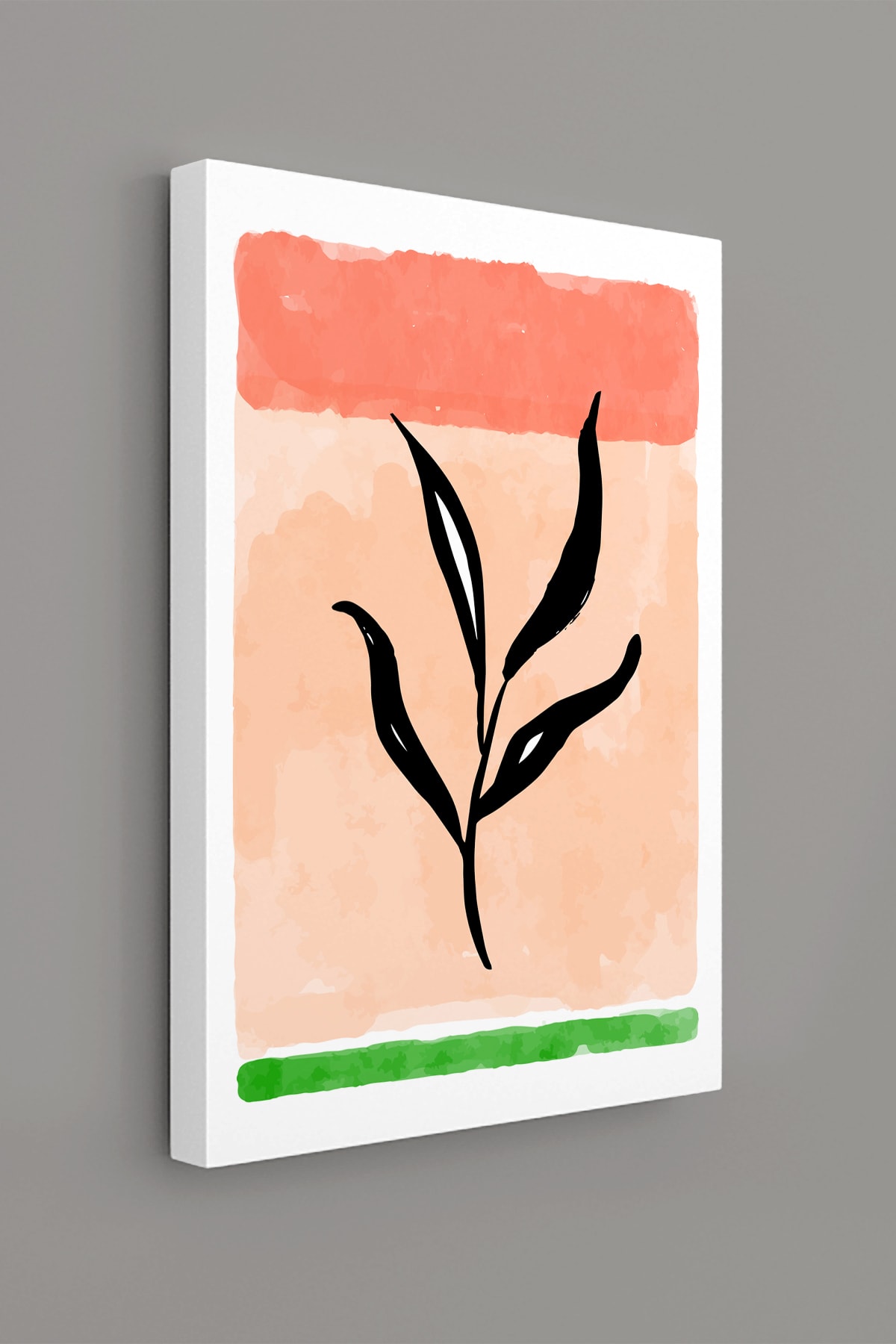 Tropikal Soyut Modern Minimal Kanvas Tablosu 3'lü Canvas Tablo Seti Ev, Oturma Odası Yatak Odası