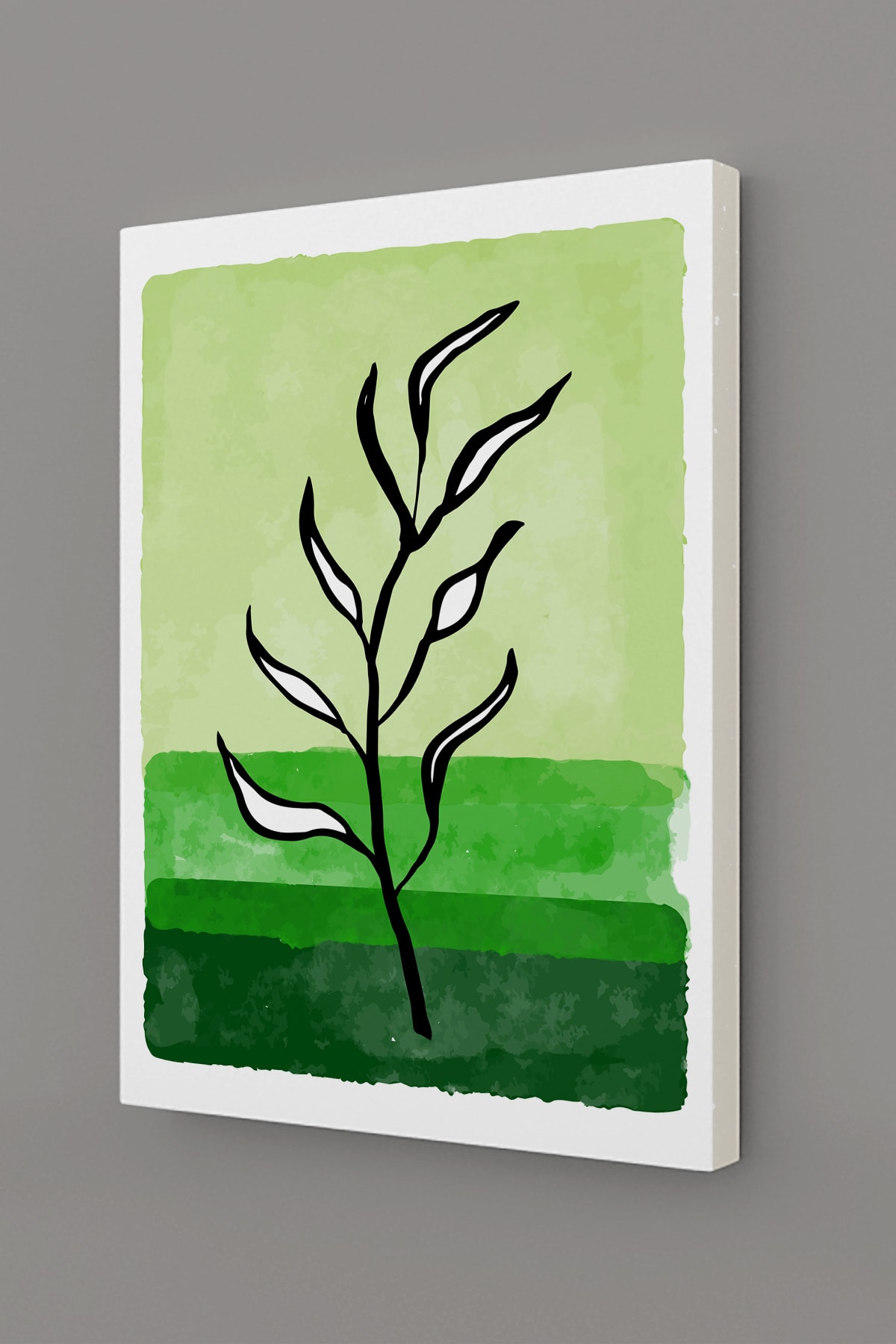 Tropikal Soyut Modern Minimal Kanvas Tablosu 3'lü Canvas Tablo Seti Ev, Oturma Odası Yatak Odası