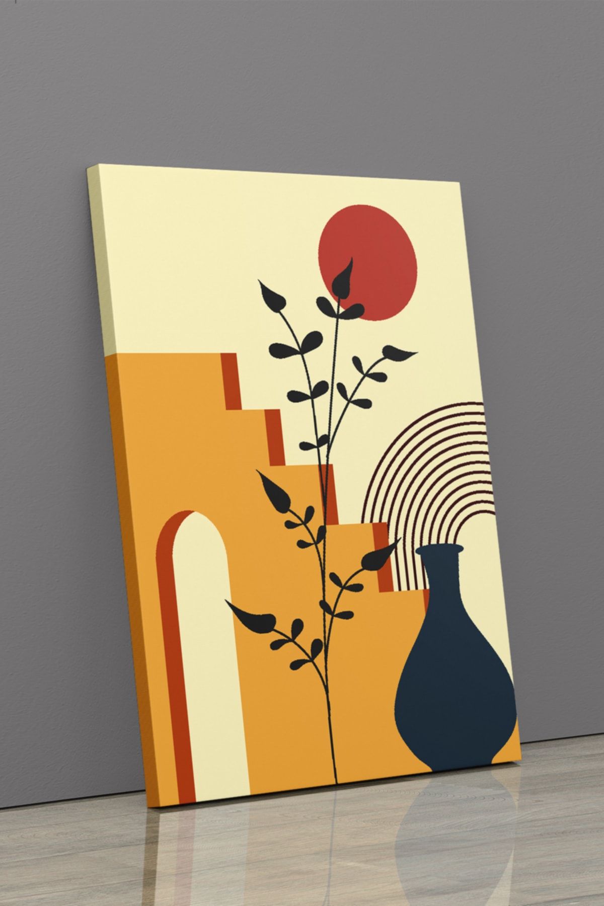 Soyut Modern Minimal Kanvas Tablosu 3'lü Canvas Tablo Seti Ev, Oturma Odası Yatak Odası