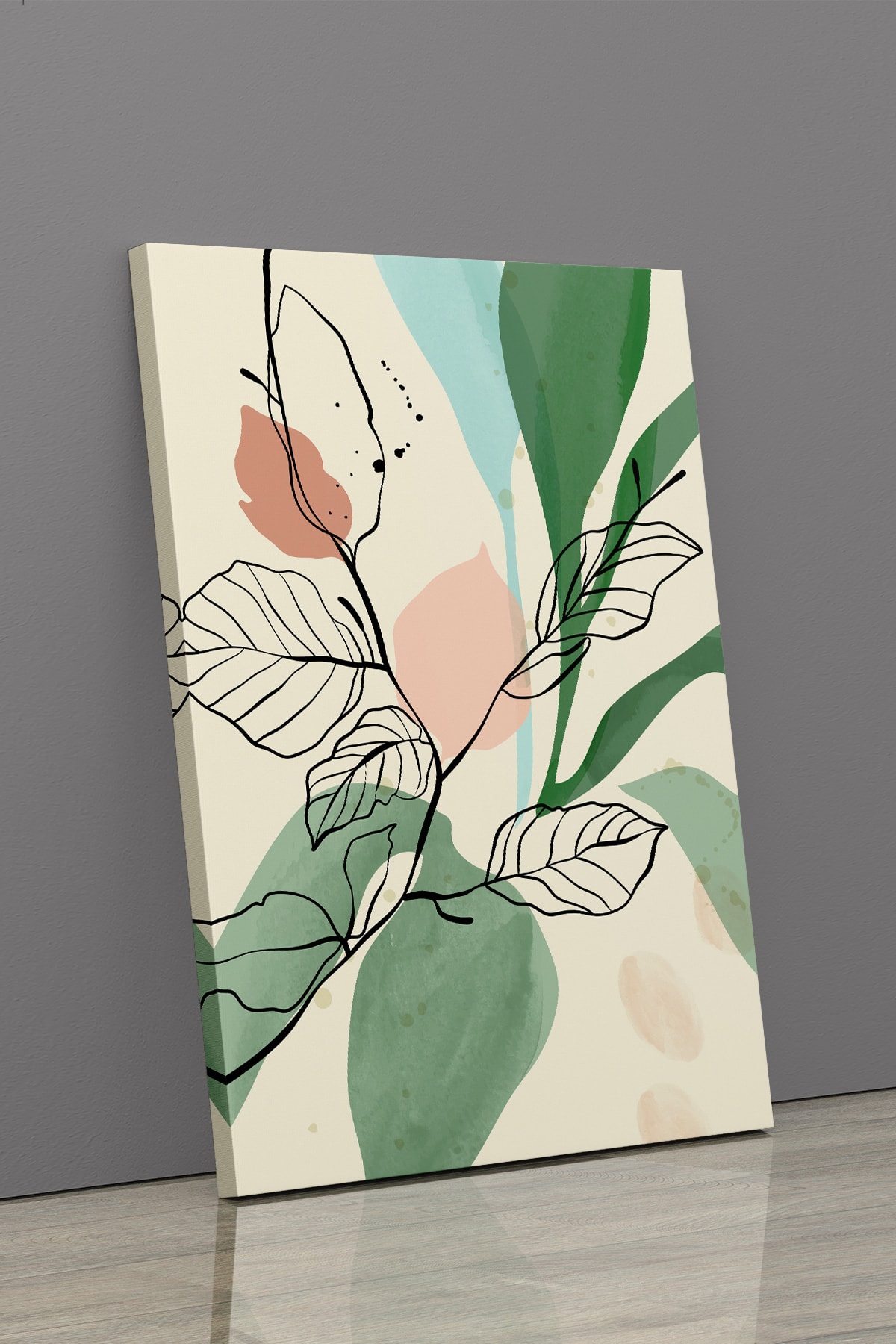 Soyut Modern Minimal Kanvas Tablosu 3'lü Canvas Tablo Seti Ev, Oturma Odası Yatak Odası