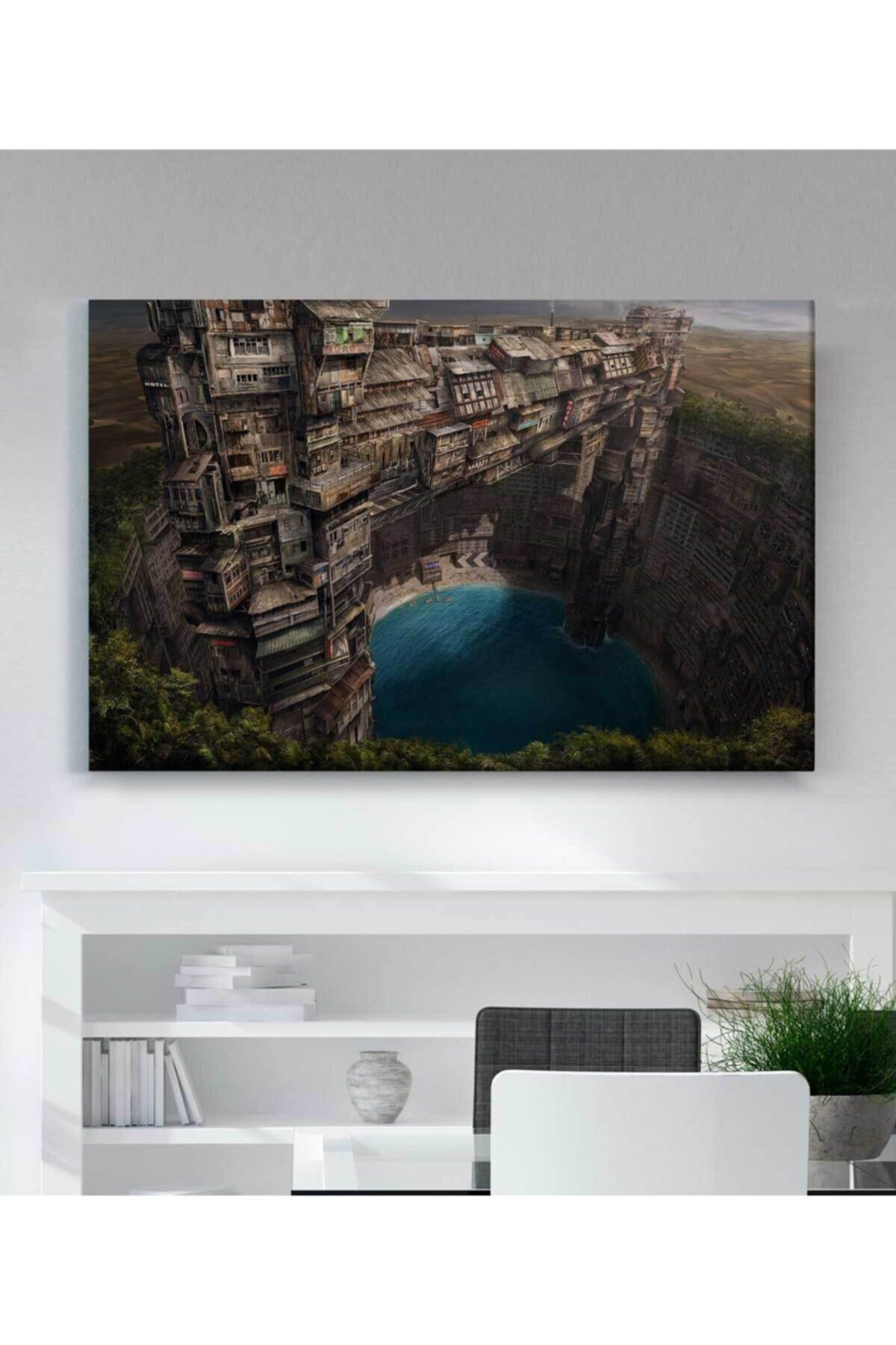 Şehir Manzarası Kanvas Tablo