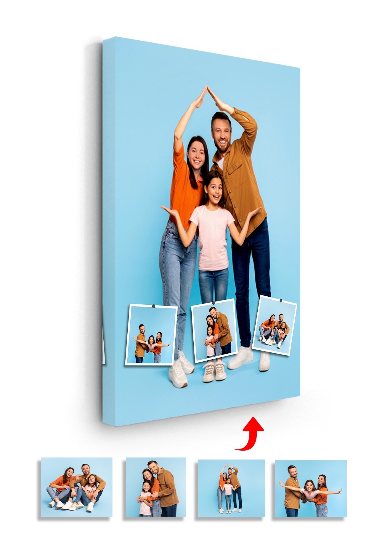 Kişiye Özel Kolaj Kanvas Tablo - KSL008