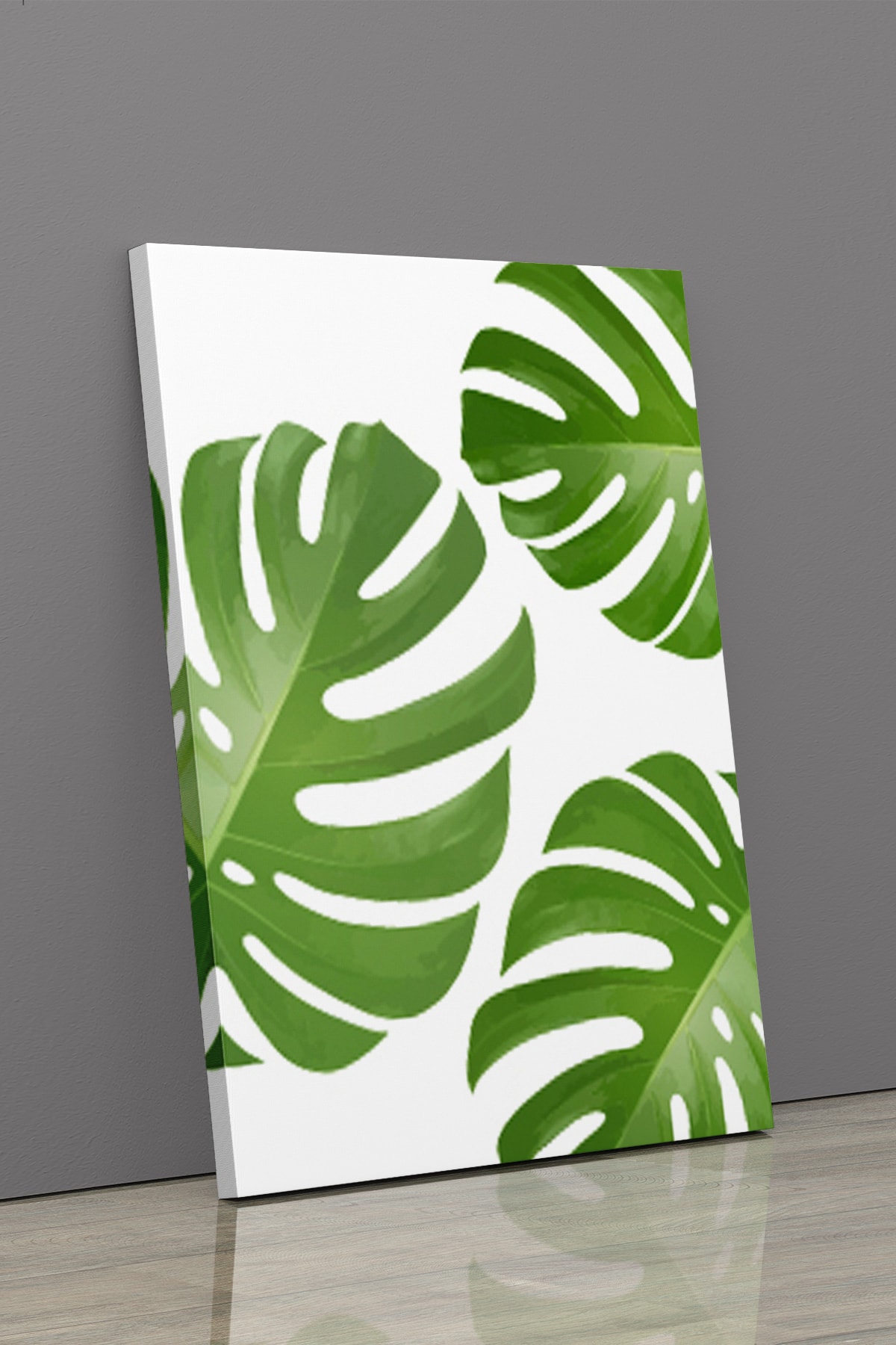 Tropikal Soyut Modern Minimal Kanvas Tablosu 3'lü Canvas Tablo Seti Ev, Oturma Odası Yatak Odası