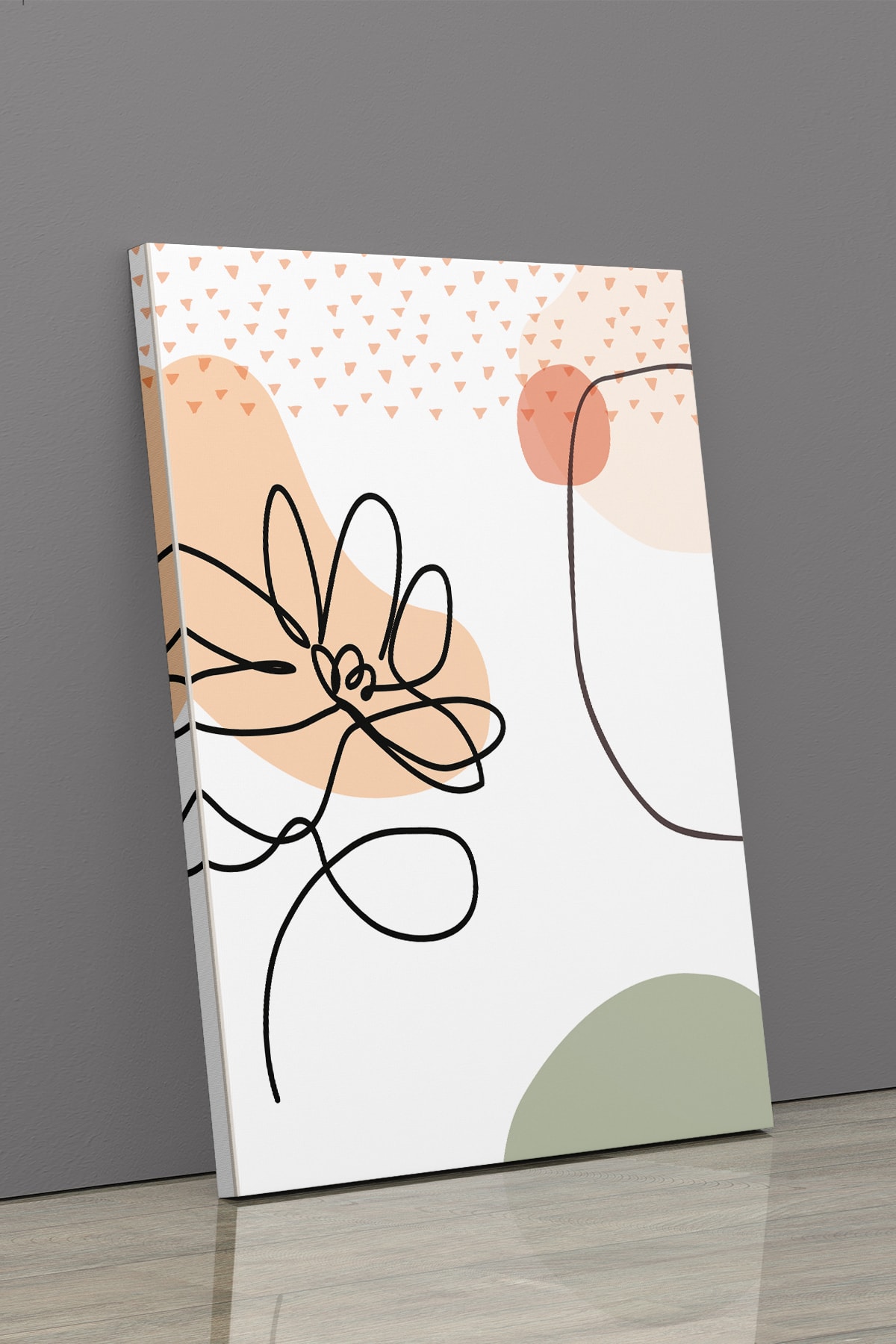 Soyut Modern Minimal Kanvas Tablosu 3'lü Canvas Tablo Seti Ev, Oturma Odası Yatak Odası