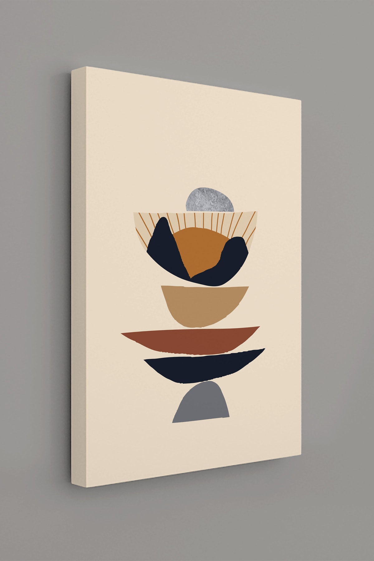 Soyut Modern Minimal Kanvas Tablosu 3'lü Canvas Tablo Seti Ev, Oturma Odası Yatak Odası