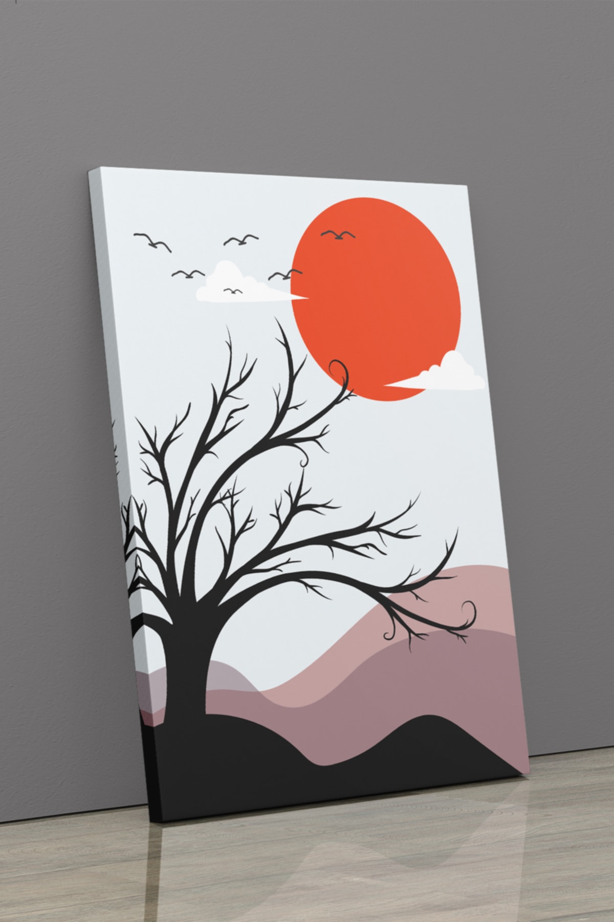 Soyut Modern Minimal Kanvas Tablosu 2'li Canvas Tablo Seti Ev, Oturma Odası Yatak Odası