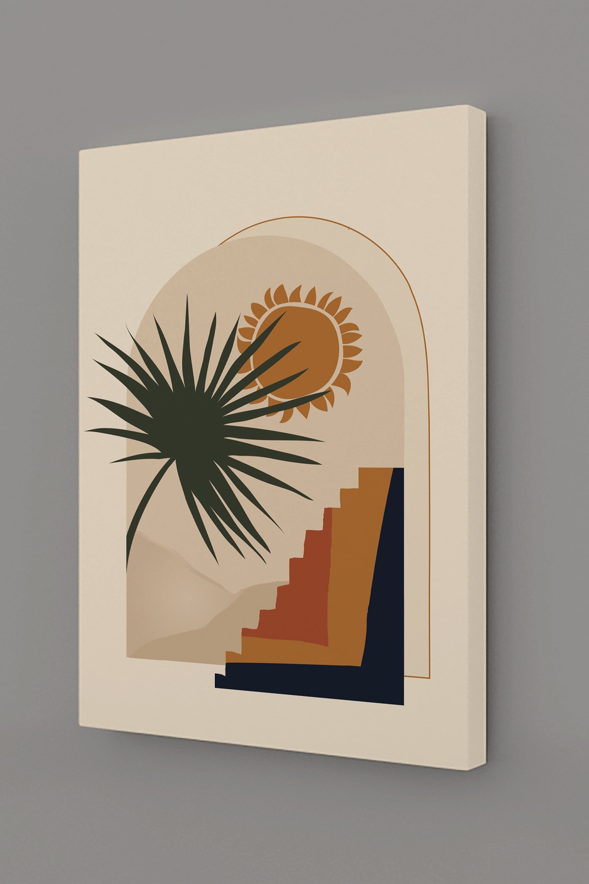 Soyut Modern Minimal Kanvas Tablosu 3'lü Canvas Tablo Seti Ev, Oturma Odası Yatak Odası