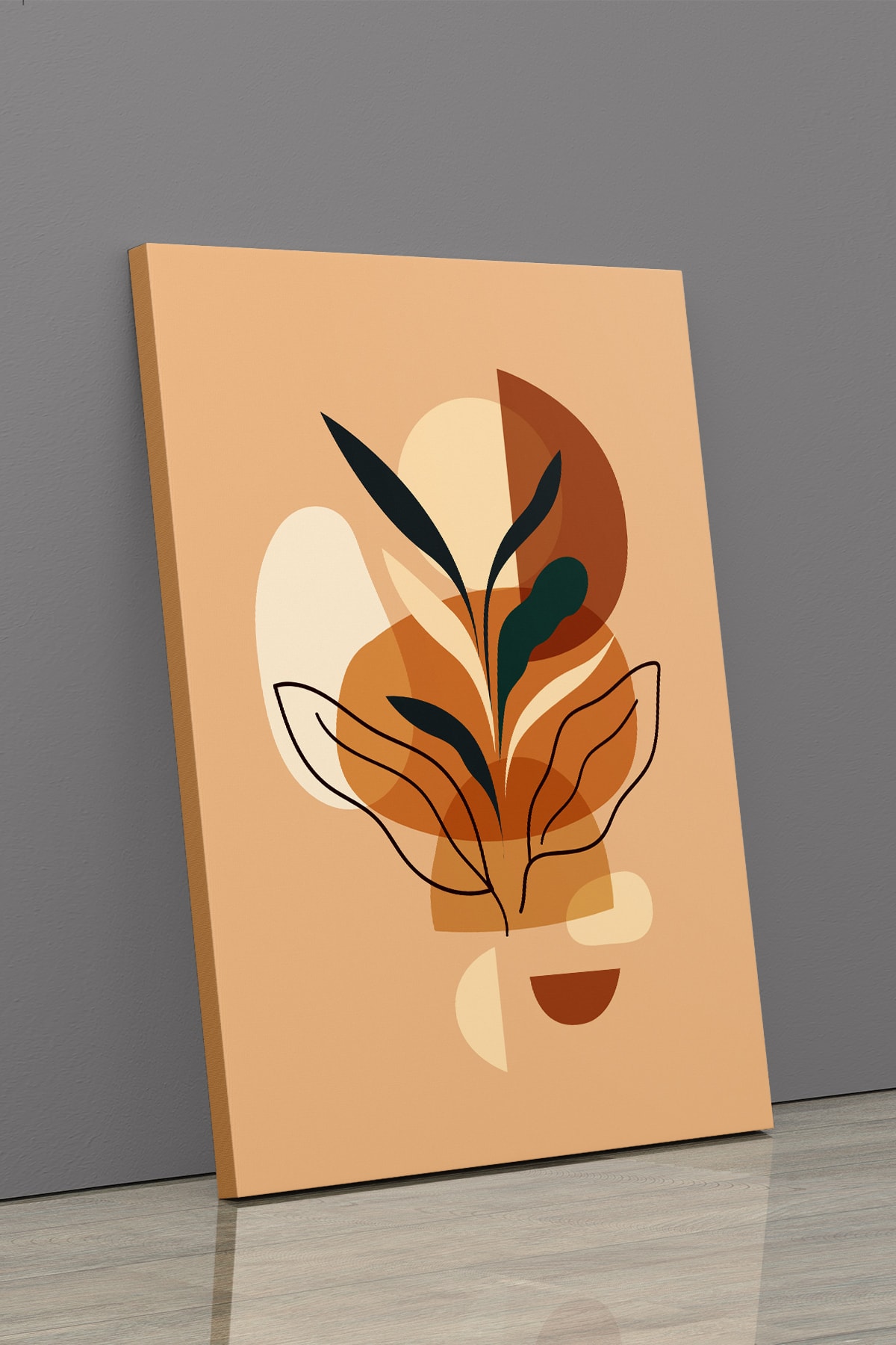 Soyut Modern Minimal Kanvas Tablosu 3'lü Canvas Tablo Seti Ev, Oturma Odası Yatak Odası