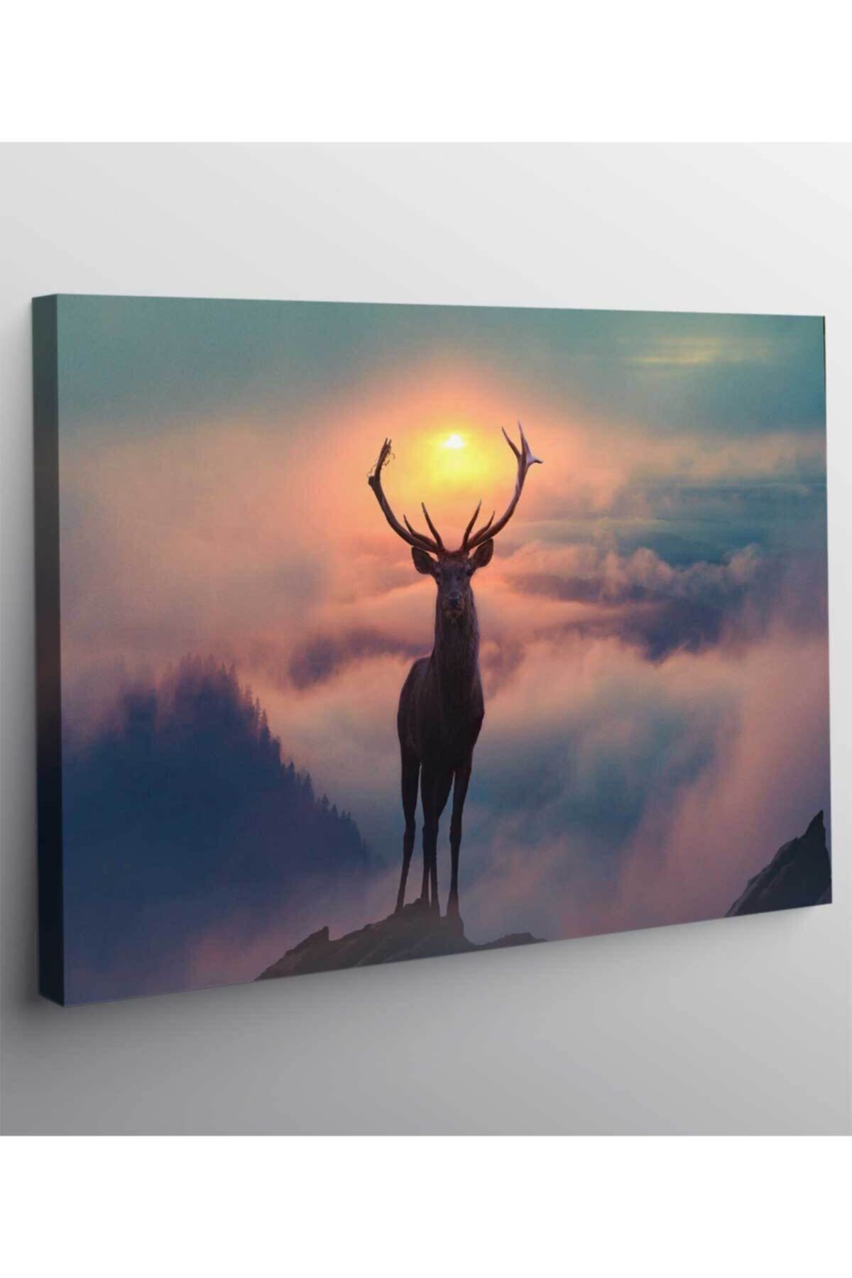 Orman Elf Geyik Kanvas Tablo