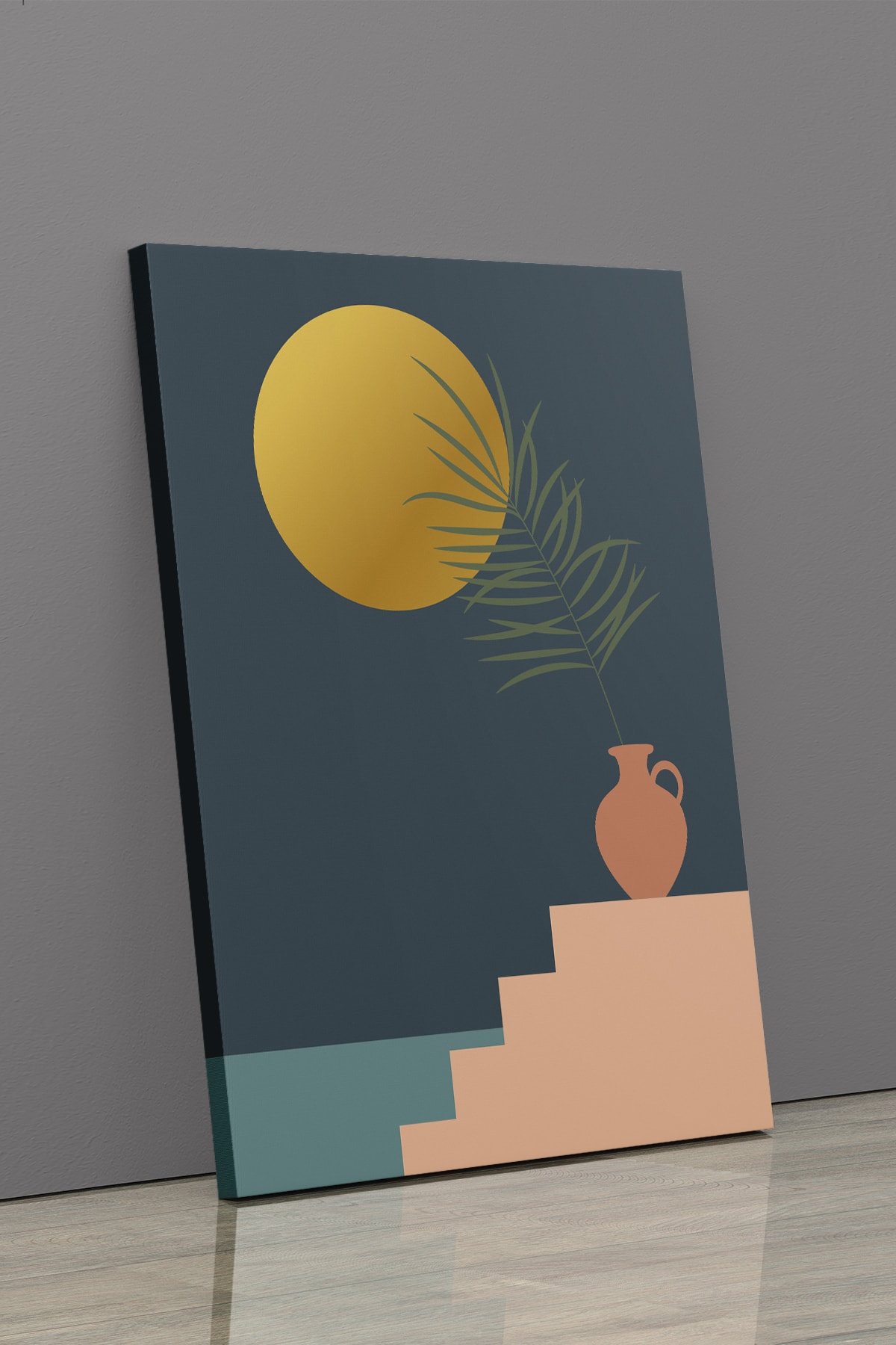 Soyut Modern Minimal Kanvas Tablosu 3'lü Canvas Tablo Seti Ev, Oturma Odası Yatak Odası