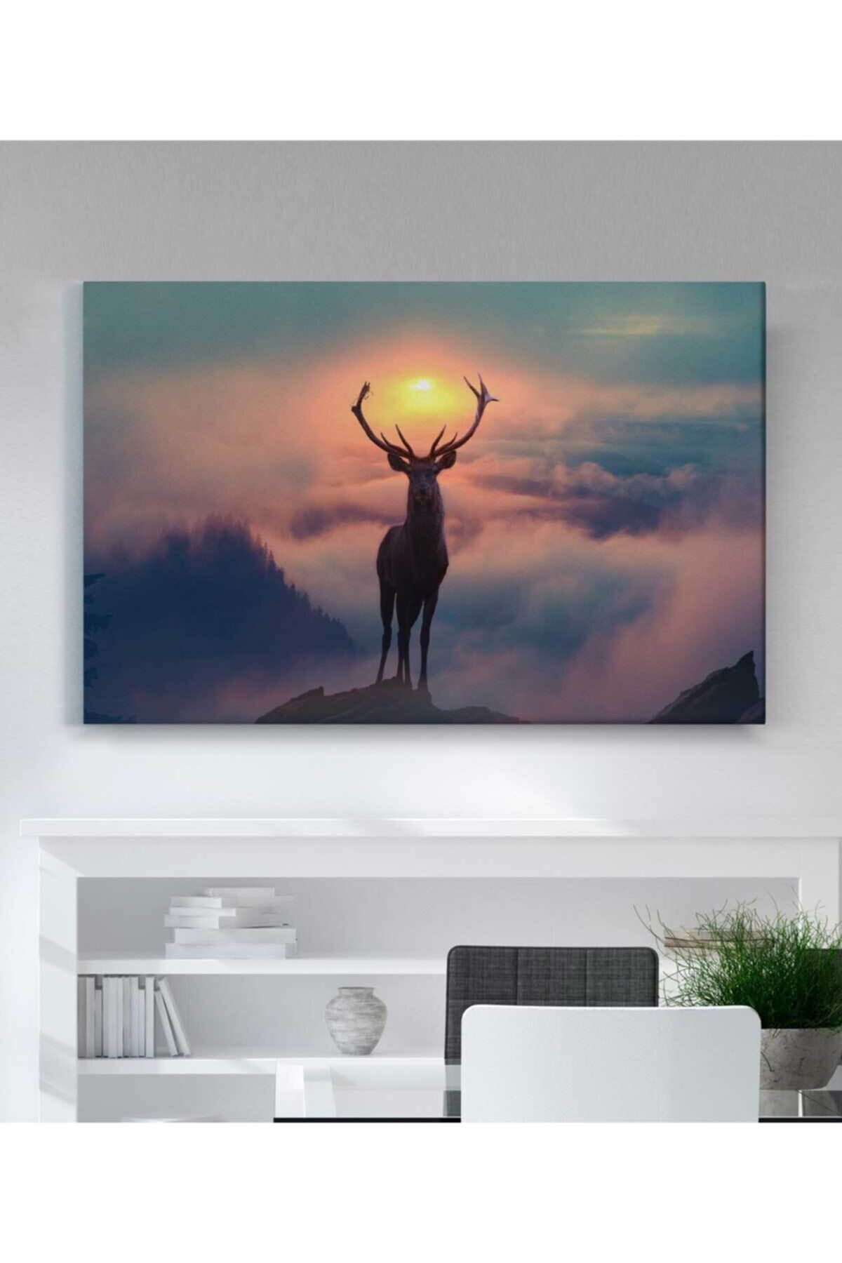 Orman Elf Geyik Kanvas Tablo