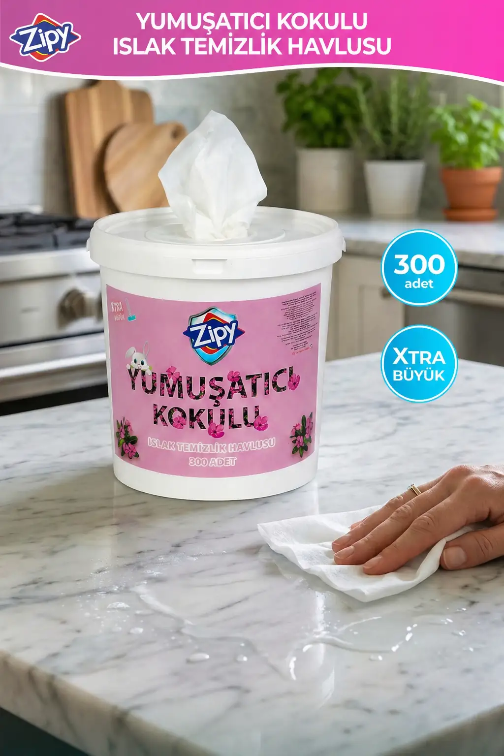 300 Zipy wet YZY トップス Yaprak Mendil Kova Kokulu Yumuşatıcı トップス