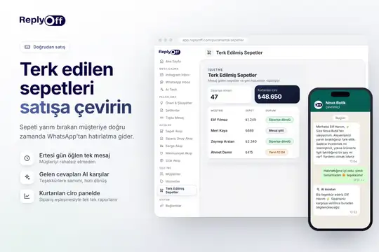 WhatsApp Pazarlama — ReplyOff ekran görüntüsü 2