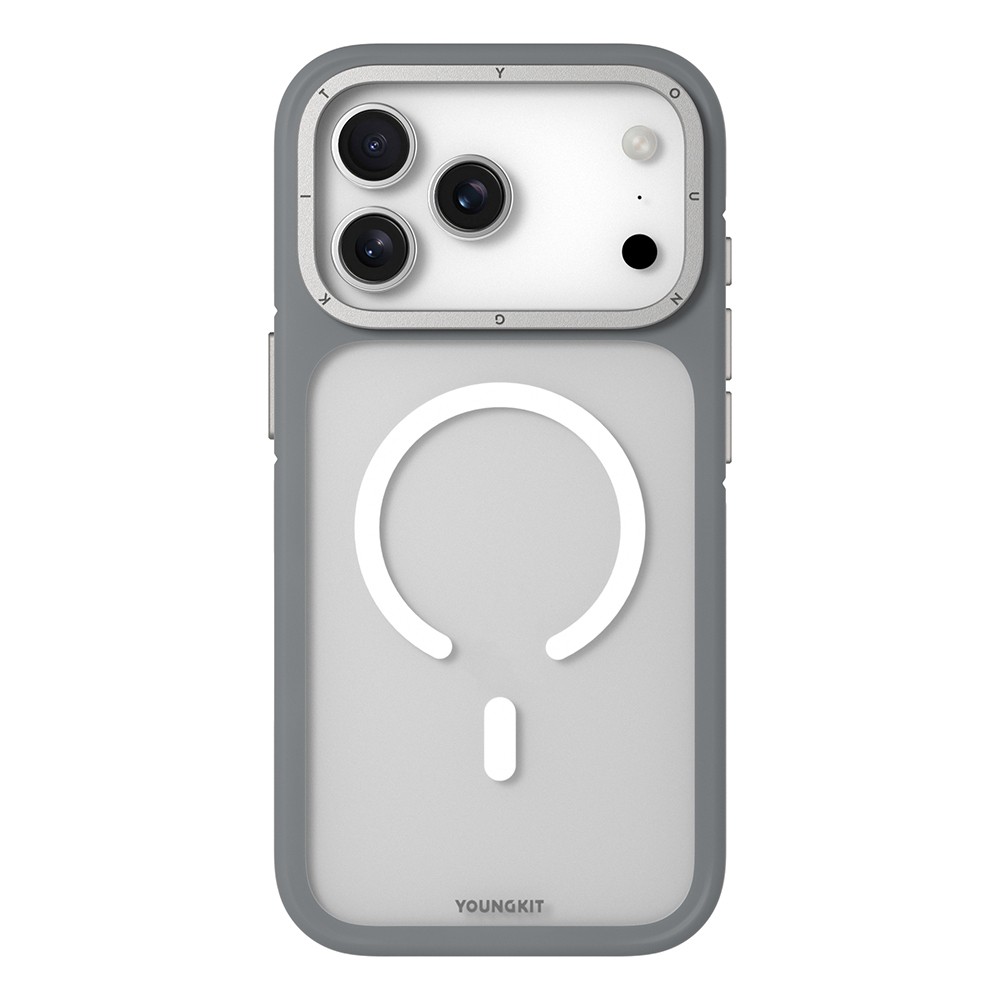 Apple iPhone 17 Pro Kılıf M-safe Şarj Özellikli Youngkit Rock Sand Serisi Kapak