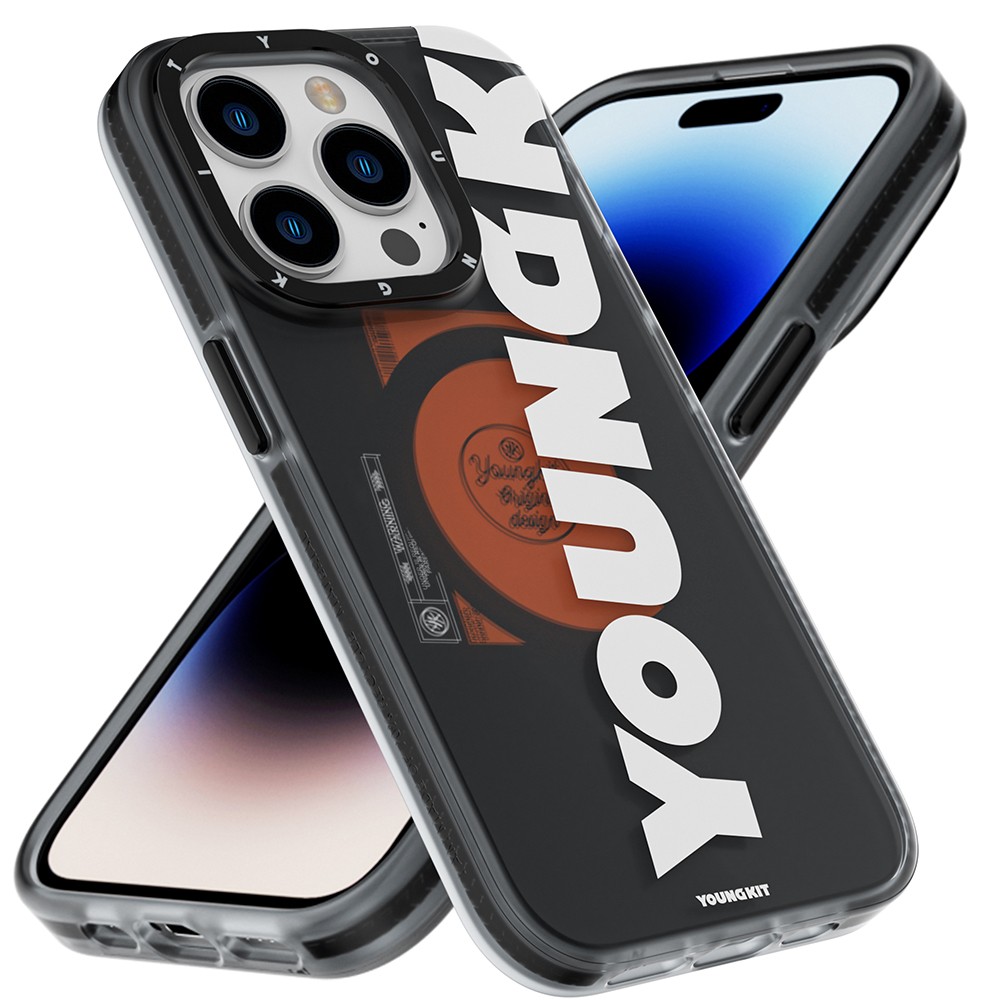 iPhone 13 Pro Max Kılıf Magsafe Şarj Özellikli Youngkit Binfen Serisi Yazı Temalı Kılıf