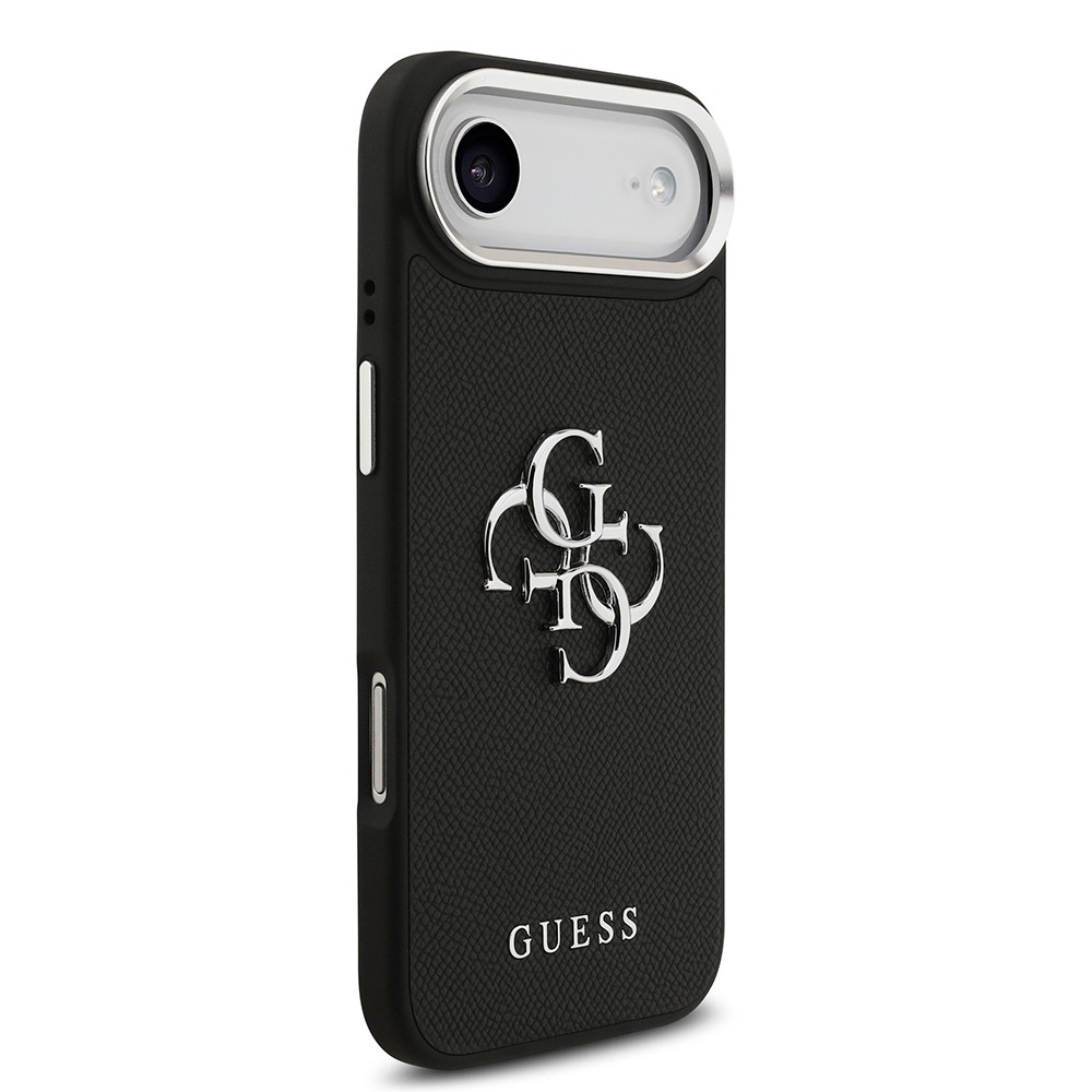 Apple iPhone 17 Air Kılıf Guess Orjinal Lisanslı PU Deri 4G Büyük Metal Logo Dizaynlı Kapak