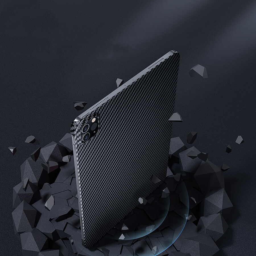 iPad Pro 11 2020 (2.Nesil) Kılıf Benks Essential Kevlar Karbon Fiber Kapak