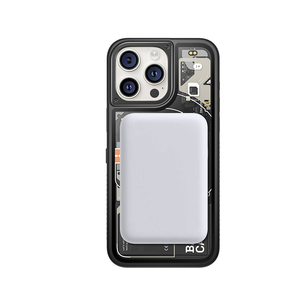 iPhone 15 Pro Max Kılıf Özelleştirilebilir 3 Fonksiyonlu Bluetooth Bağlantılı Bitmo Lab Bangcase Akıllı Magsafe Kılıf